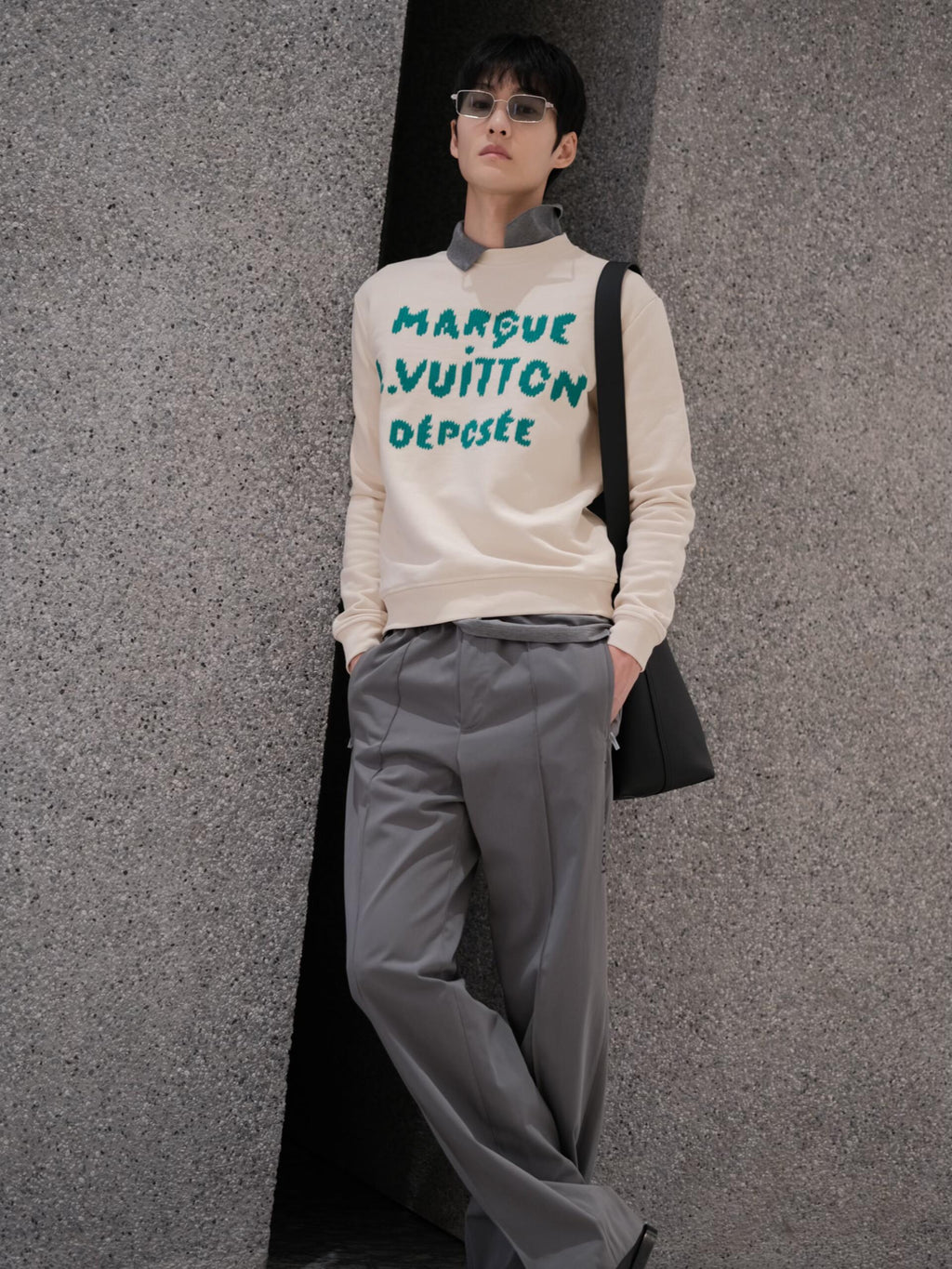 Embroidered Logo Crewneck Sweatshirt