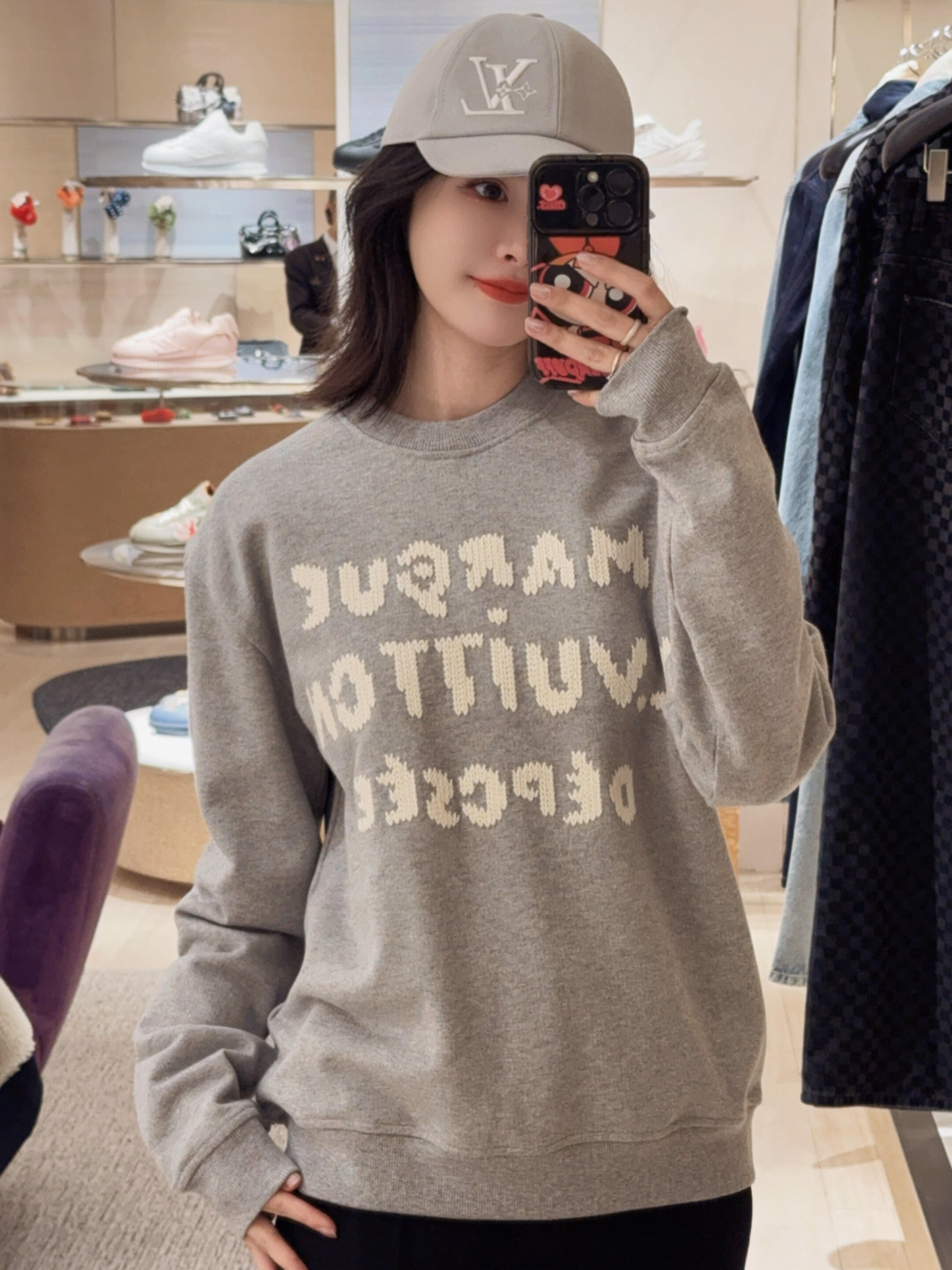 Embroidered Logo Crewneck Sweatshirt