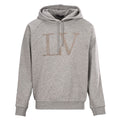 Rhinestone Letter Chest Pullover Hoodie