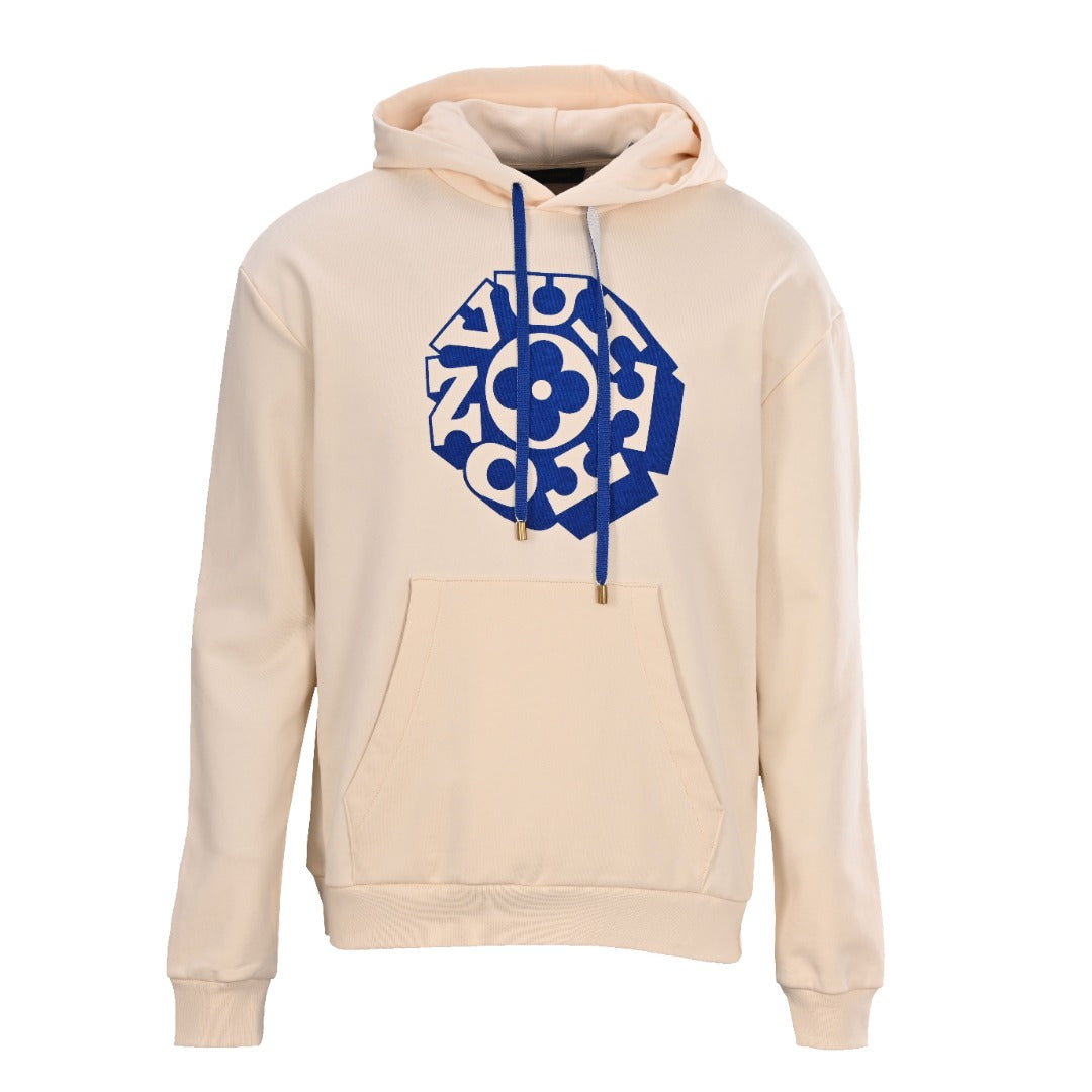 Circle Print Pullover Hoodie