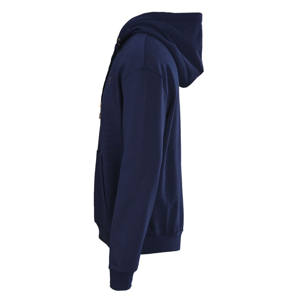 Monogram Contrast Drawstring Pullover Hoodie