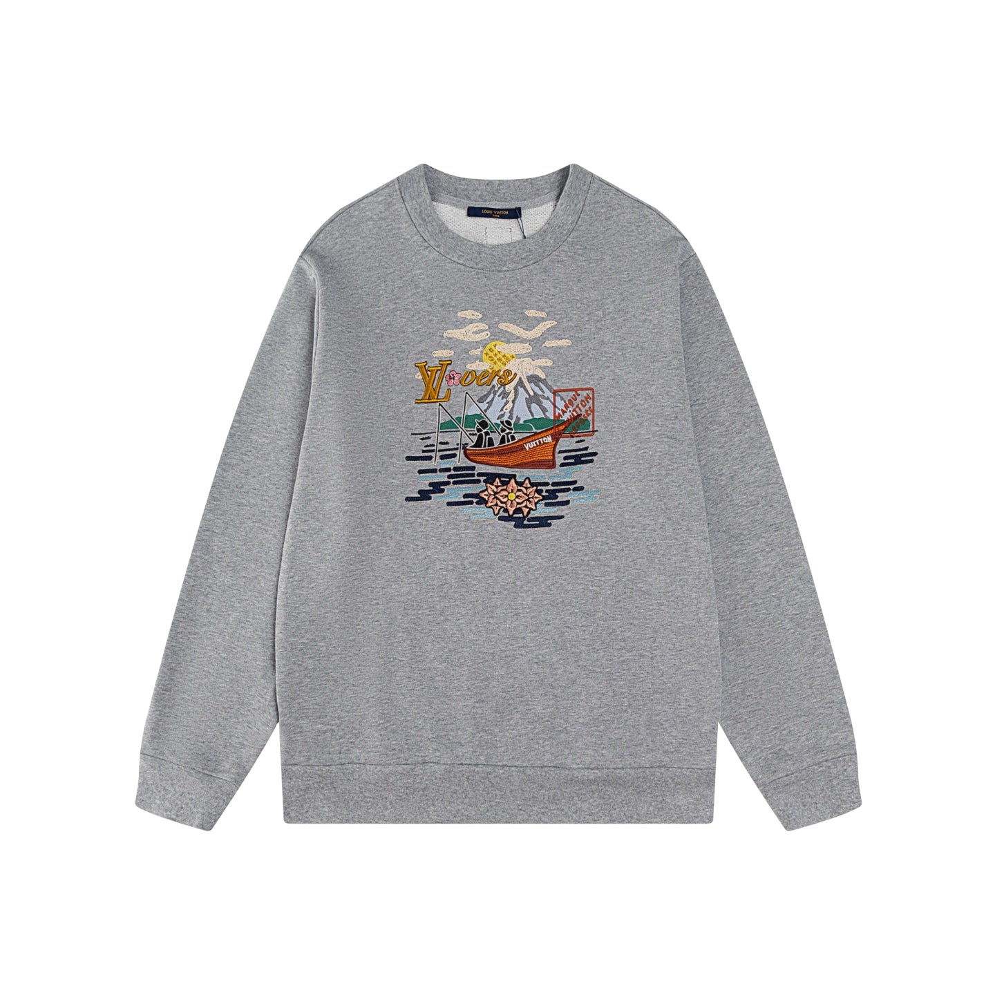 Fishing Embroidered Collab Crewneck Sweatshirt