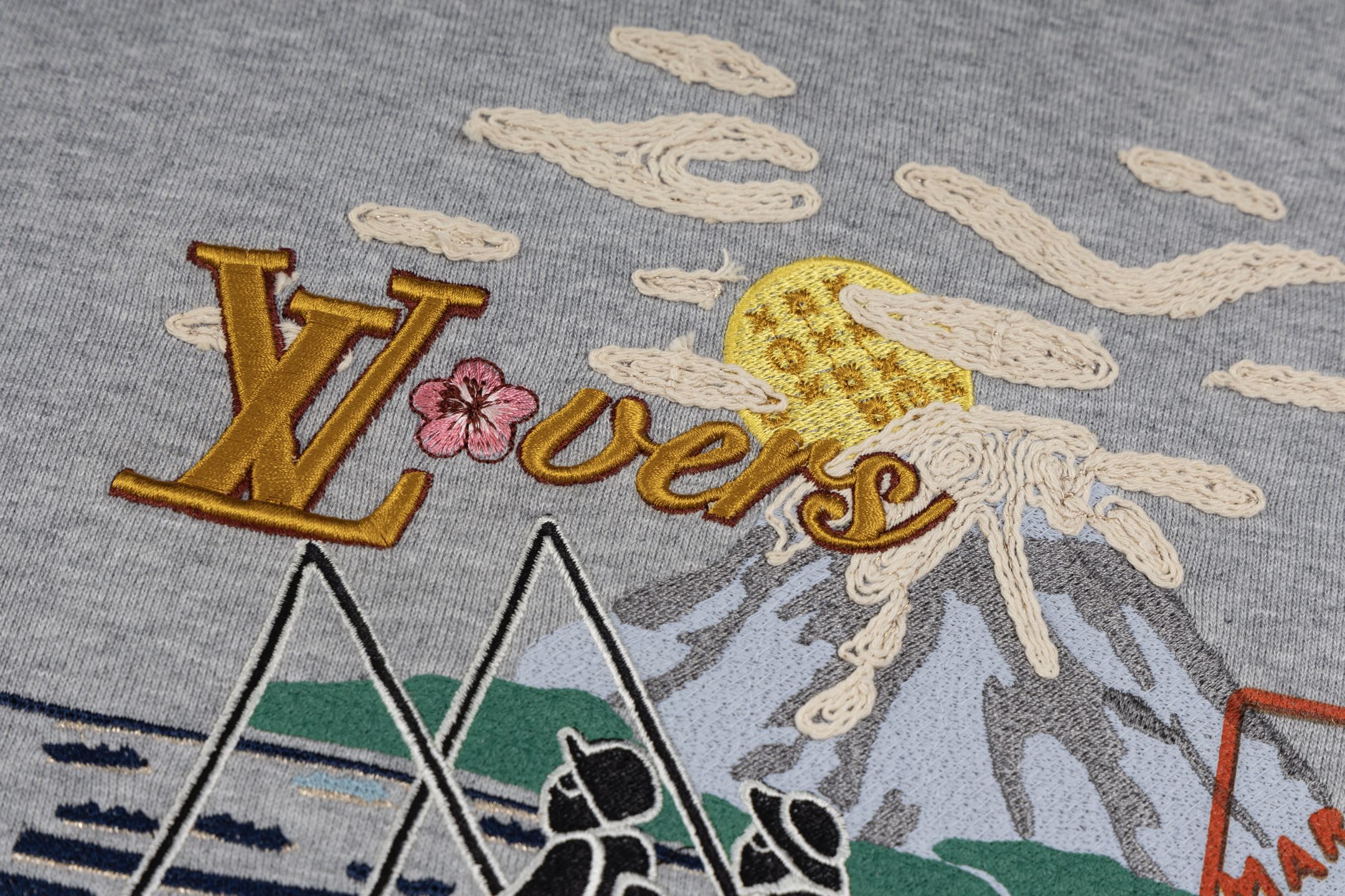 Fishing Embroidered Collab Crewneck Sweatshirt
