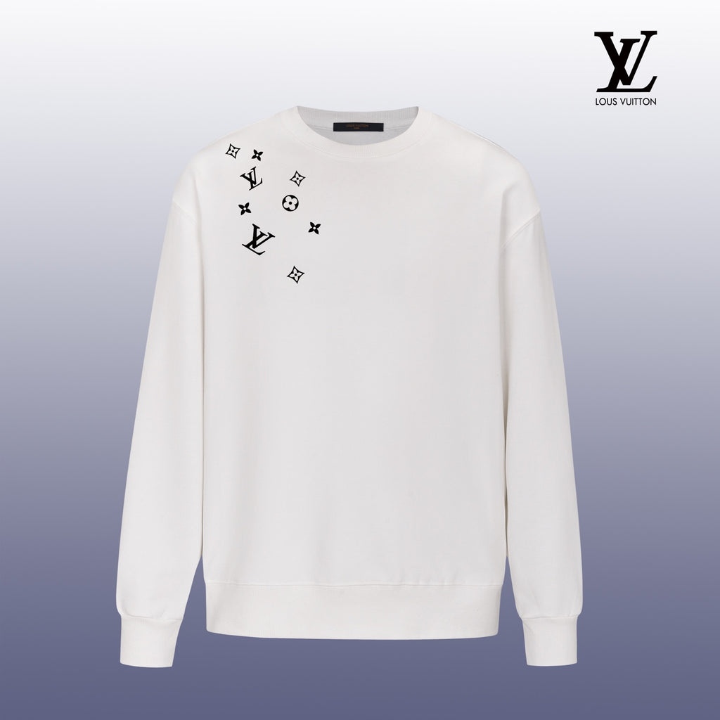 Designer Graphic Print Crewneck Sweatshirt