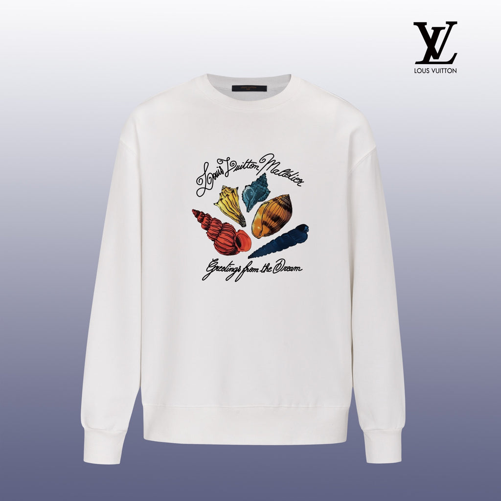 Designer Graphic Print Crewneck Sweatshirt