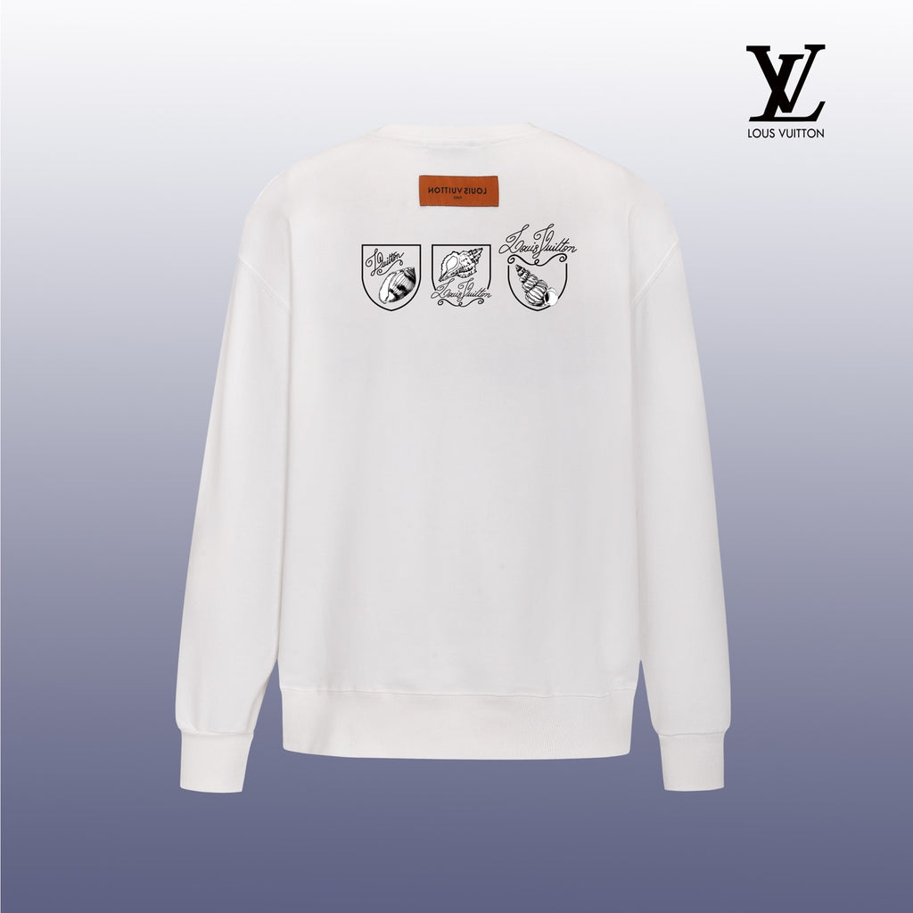 Designer Graphic Print Crewneck Sweatshirt