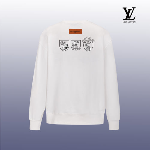 Designer Graphic Print Crewneck Sweatshirt