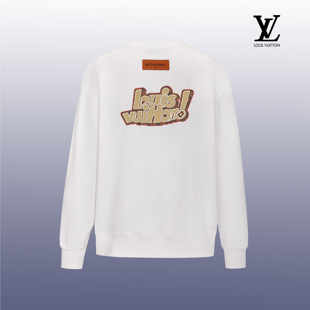 Designer Graphic Print Crewneck Sweatshirt
