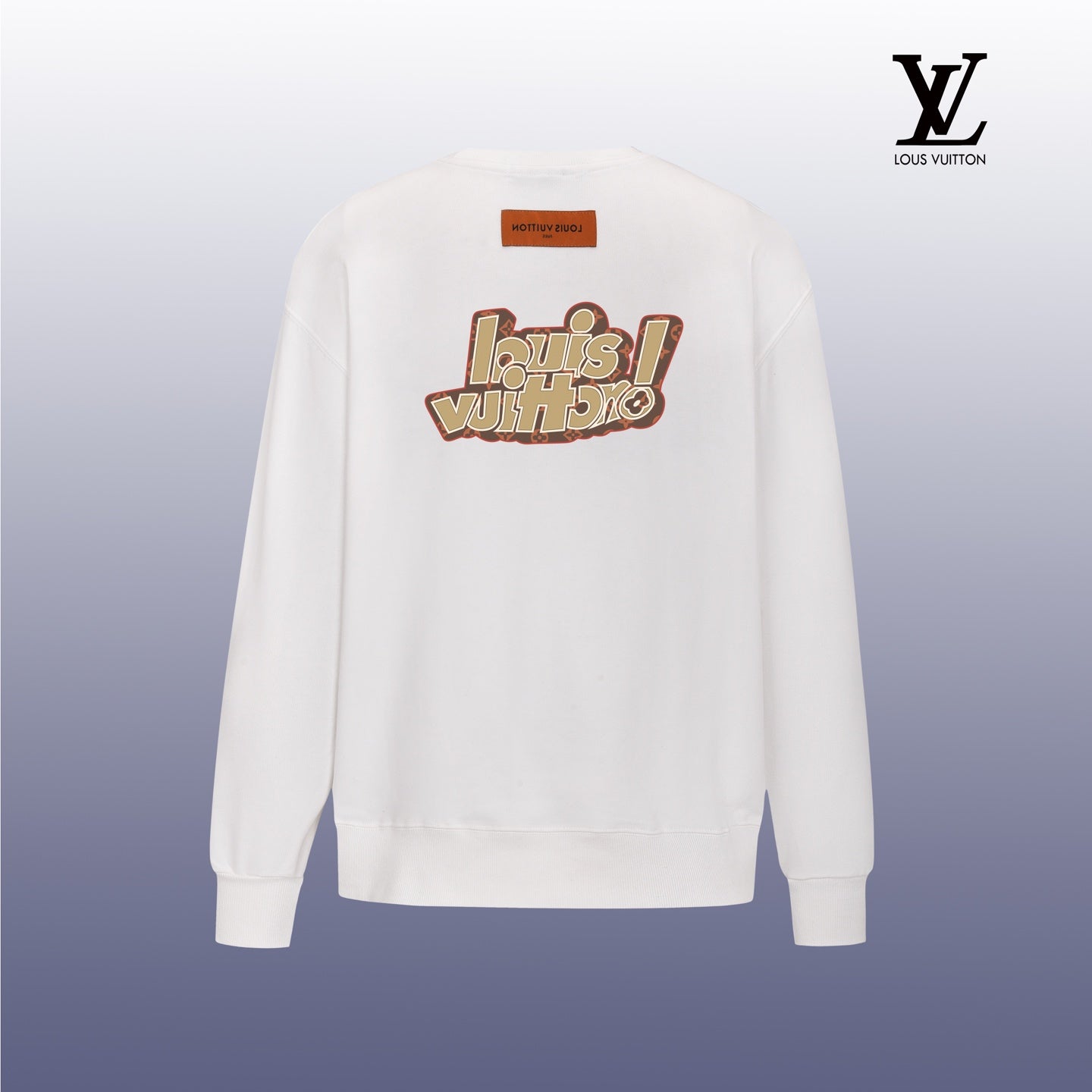 Designer Graphic Print Crewneck Sweatshirt