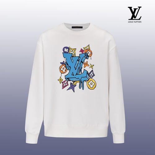 Designer Graphic Print Crewneck Sweatshirt