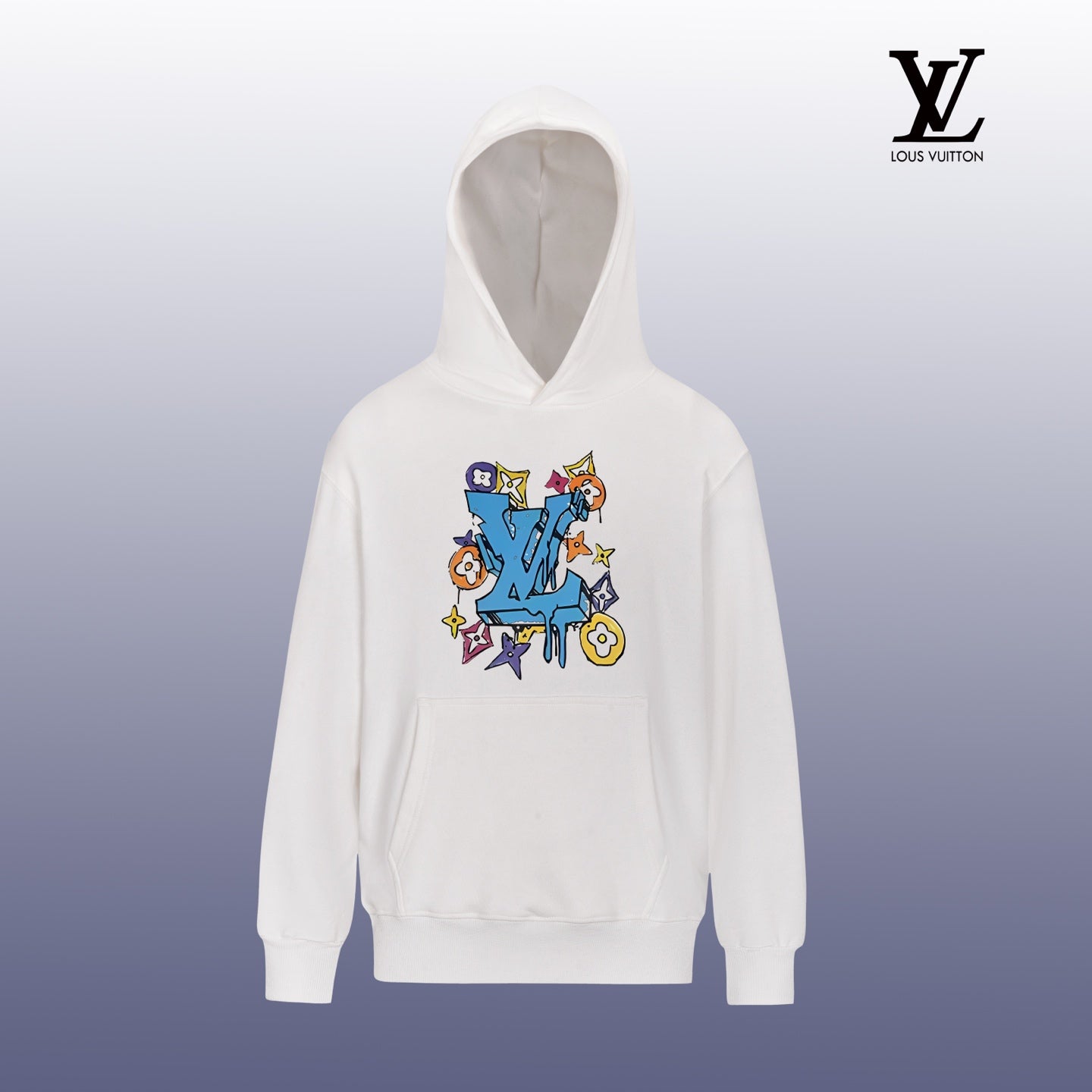 Designer Graphic Print Crewneck Sweatshirt