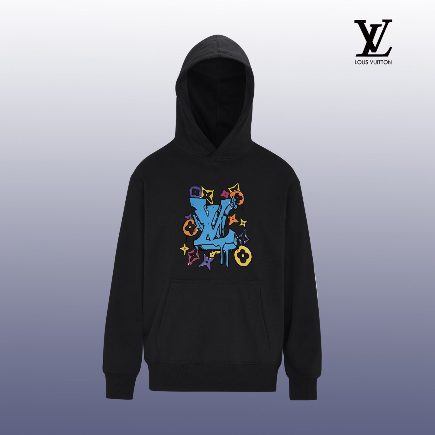 Designer Graphic Print Crewneck Sweatshirt