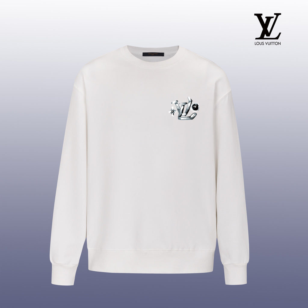 Designer Graphic Print Crewneck Sweatshirt