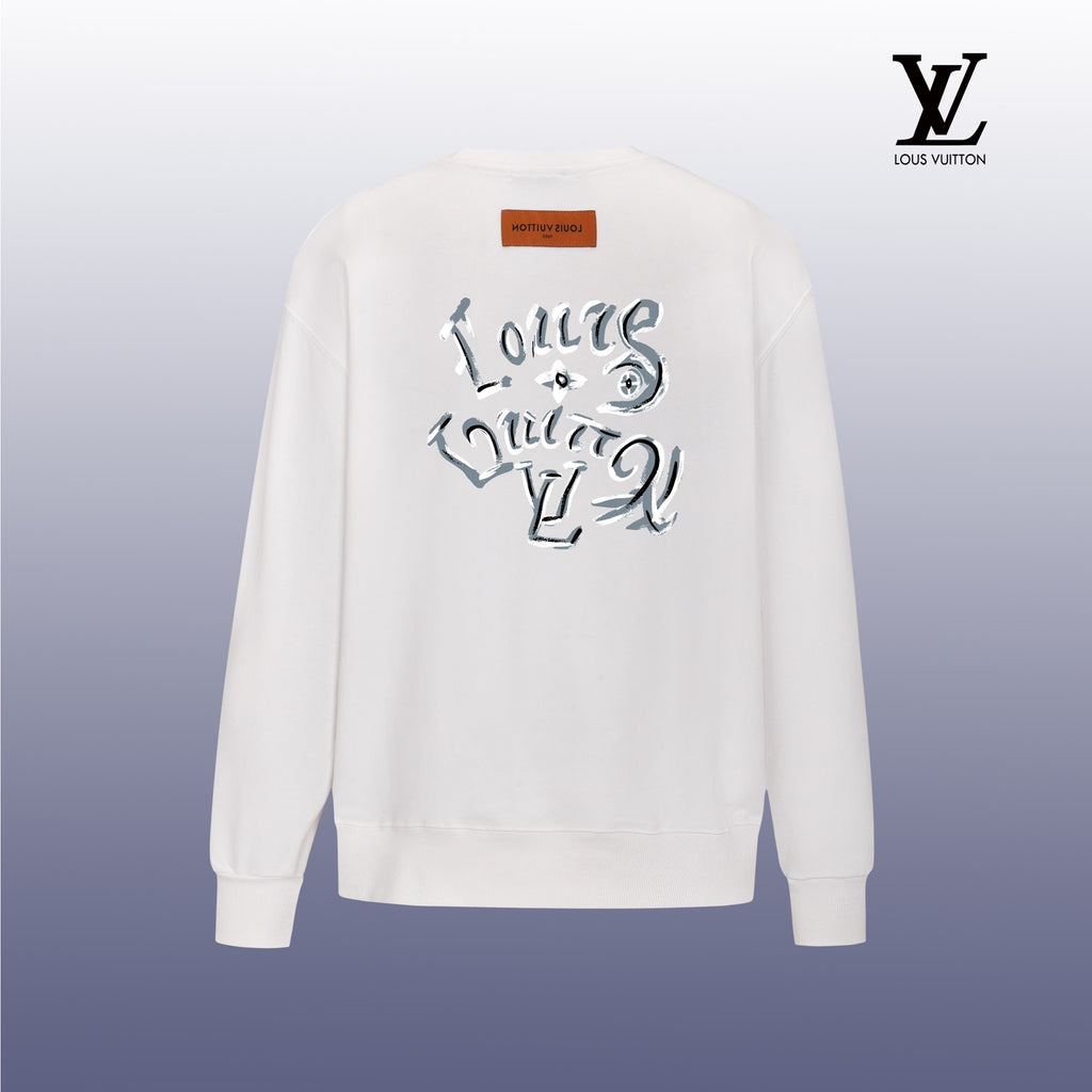 Designer Graphic Print Crewneck Sweatshirt