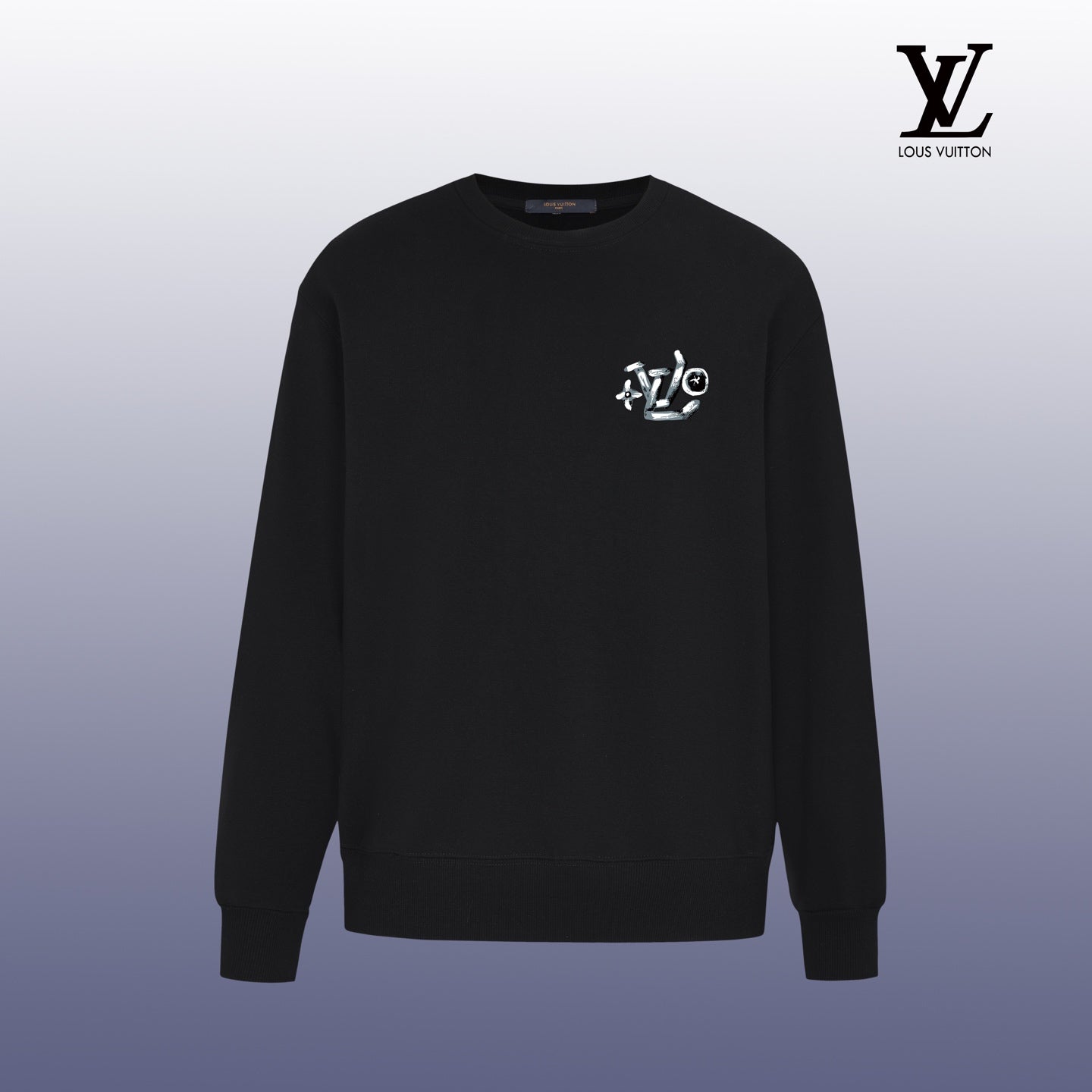 Designer Graphic Print Crewneck Sweatshirt