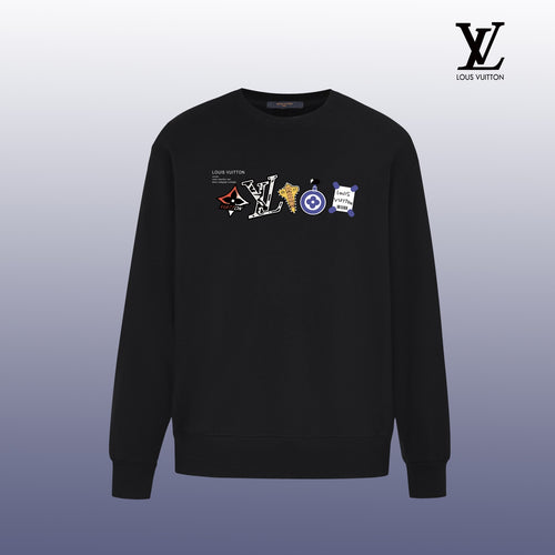 Designer Graphic Print Crewneck Sweatshirt