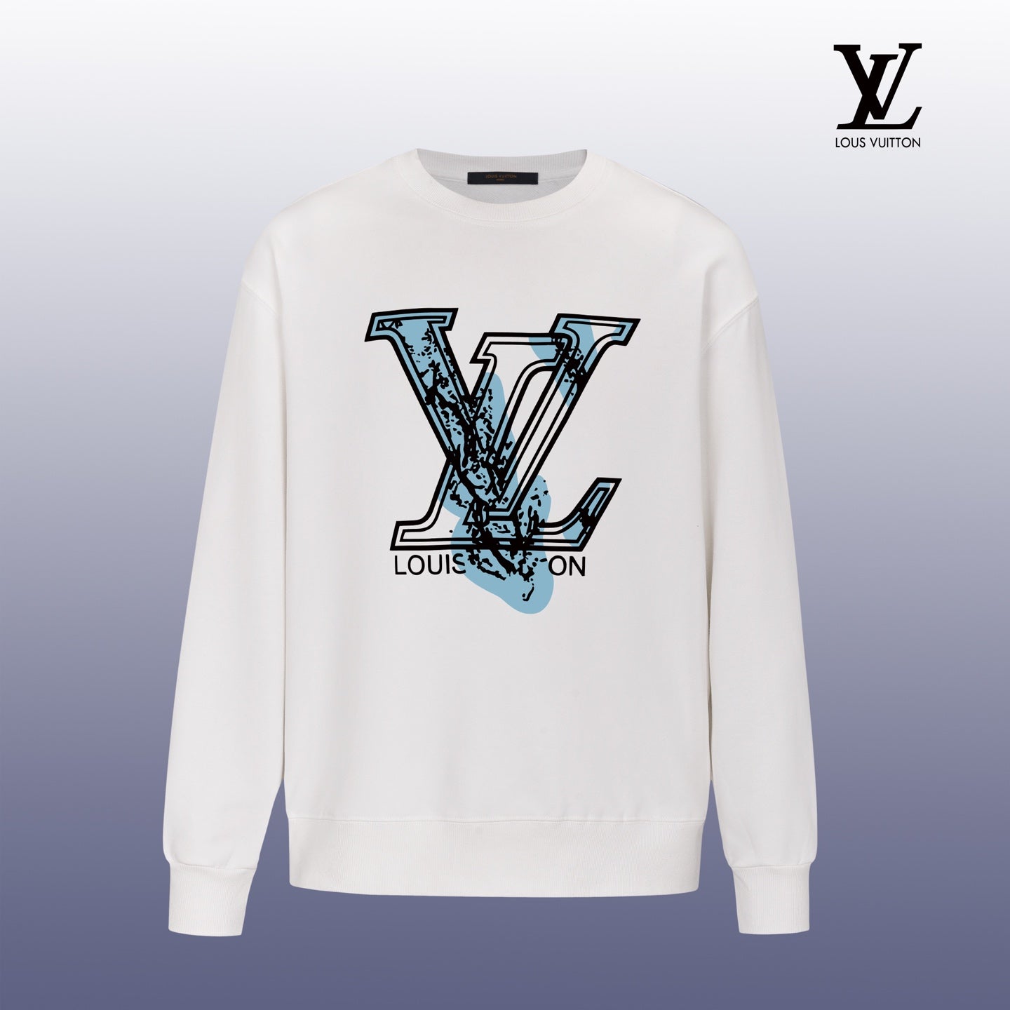 Designer Graphic Print Crewneck Sweatshirt