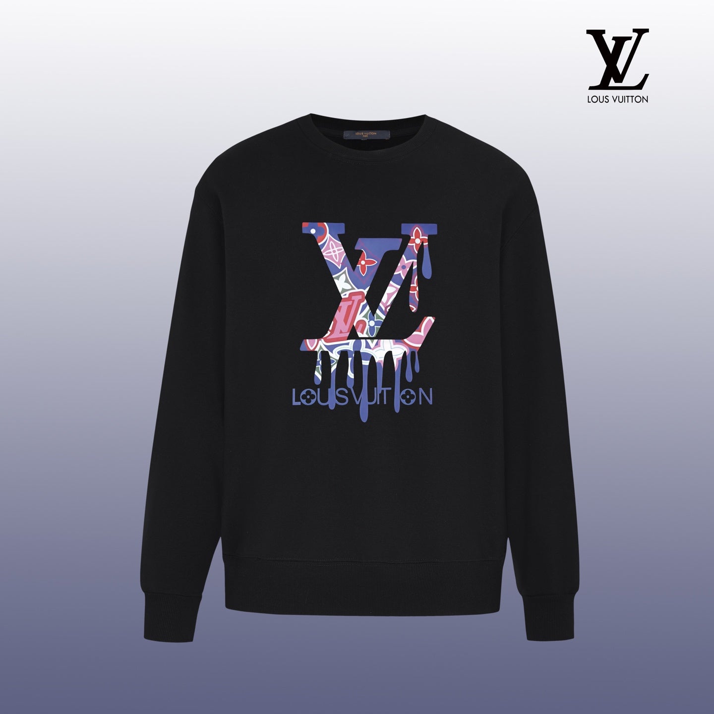 Designer Graphic Print Crewneck Sweatshirt