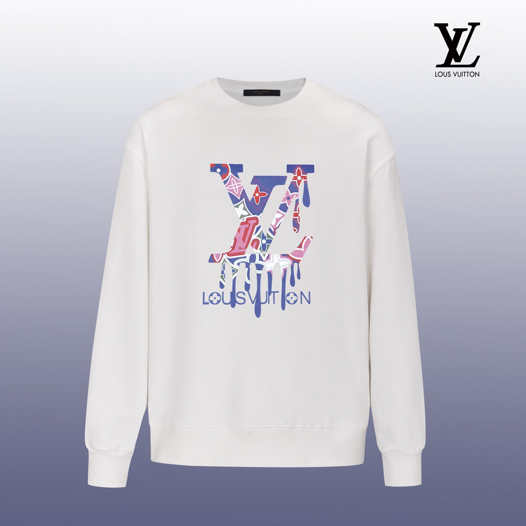 Designer Graphic Print Crewneck Sweatshirt