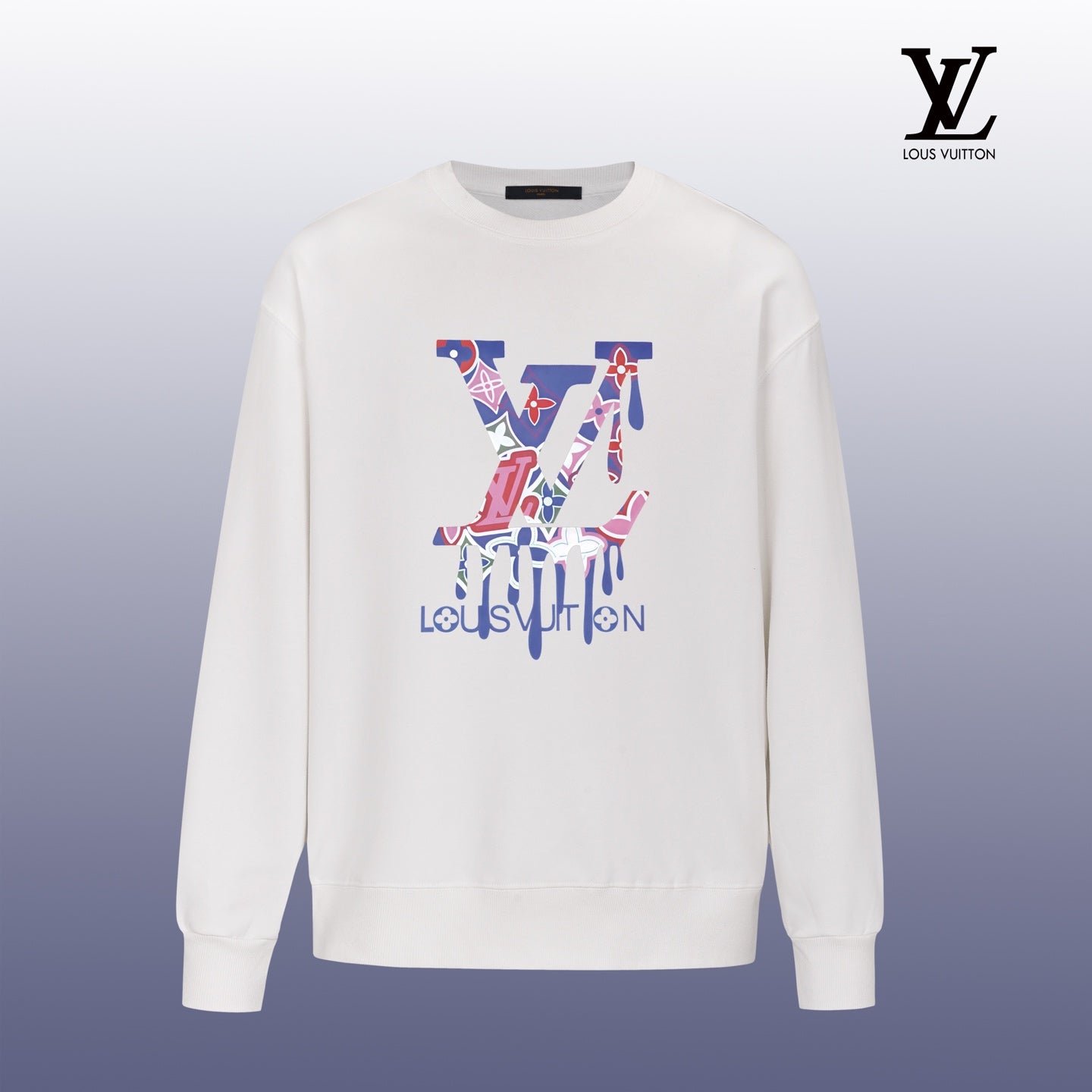 Designer Graphic Print Crewneck Sweatshirt