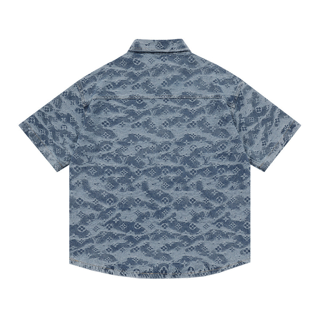 Jacquard Denim Shirt