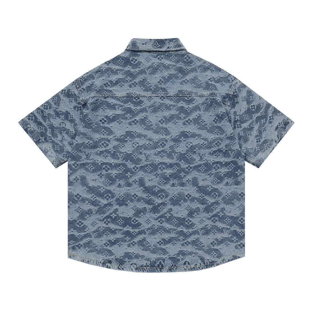 Jacquard Denim Shirt