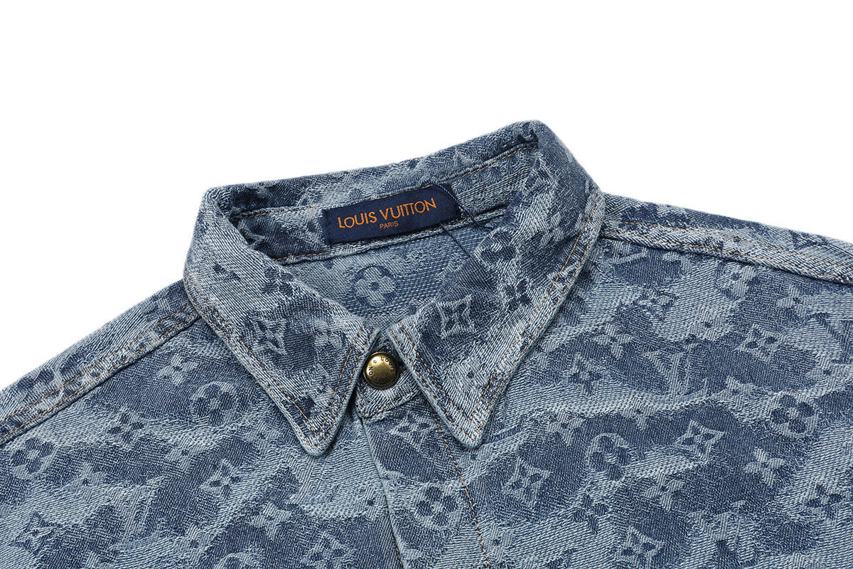 Jacquard Denim Shirt