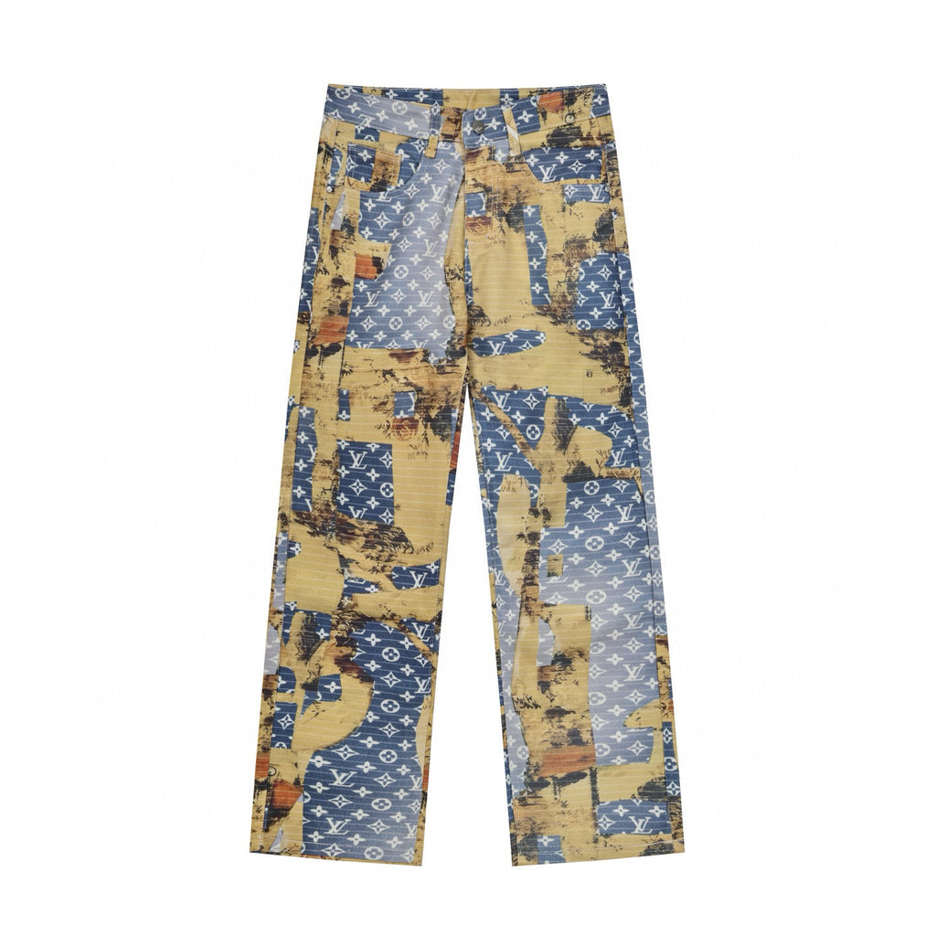 Patchwork Embroidered Jeans