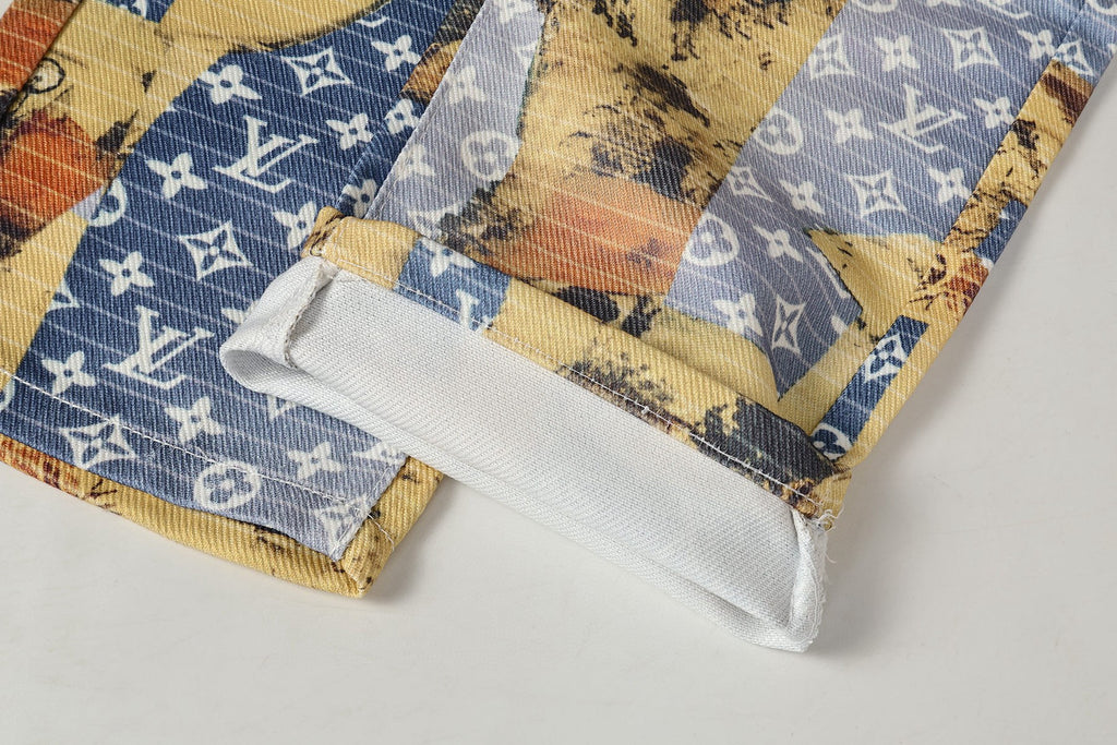 Patchwork Embroidered Jeans