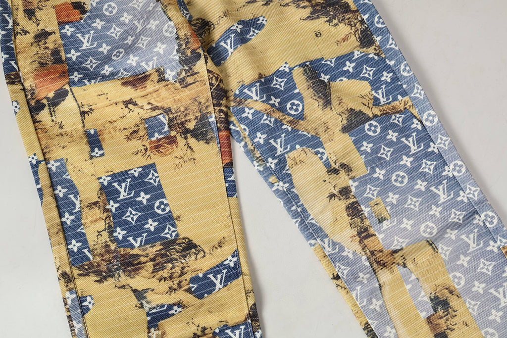 Patchwork Embroidered Jeans