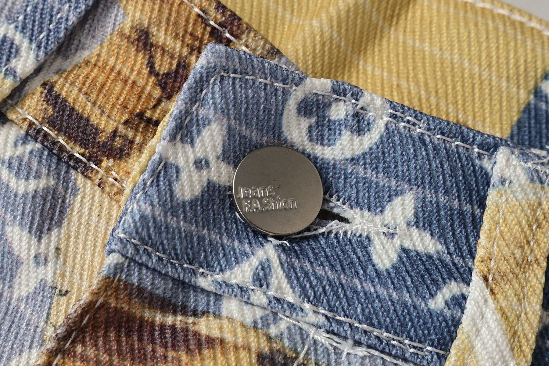 Patchwork Embroidered Jeans
