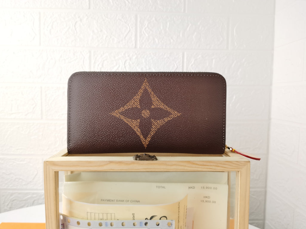 Monogram Zip Coin Wallet