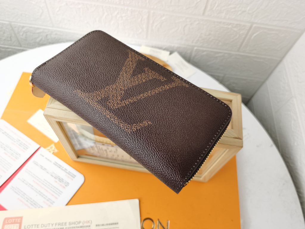 Monogram Zip Coin Wallet