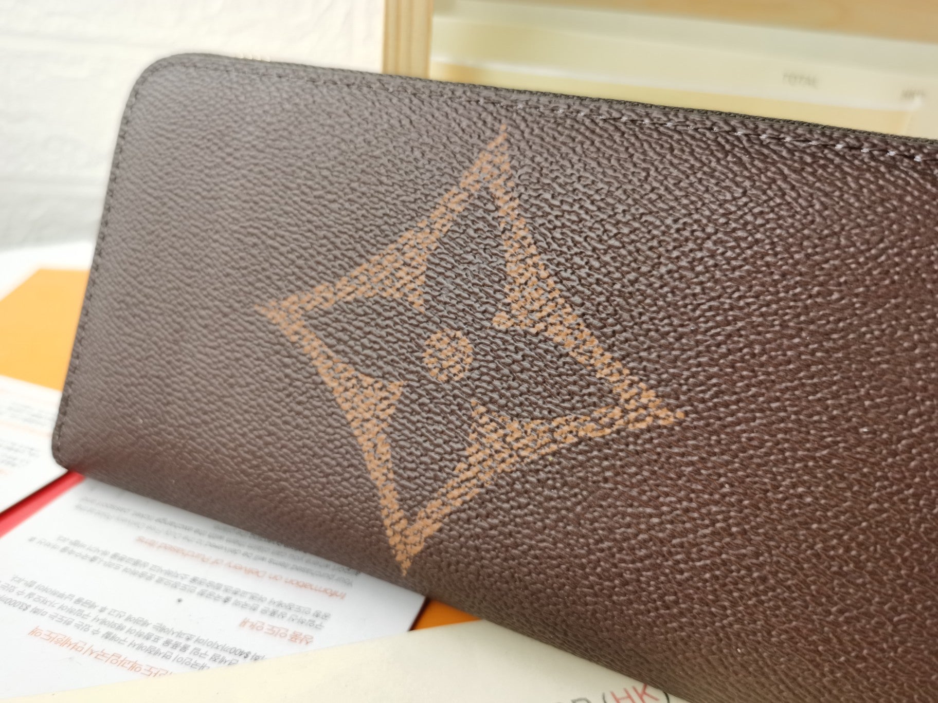 Monogram Zip Coin Wallet