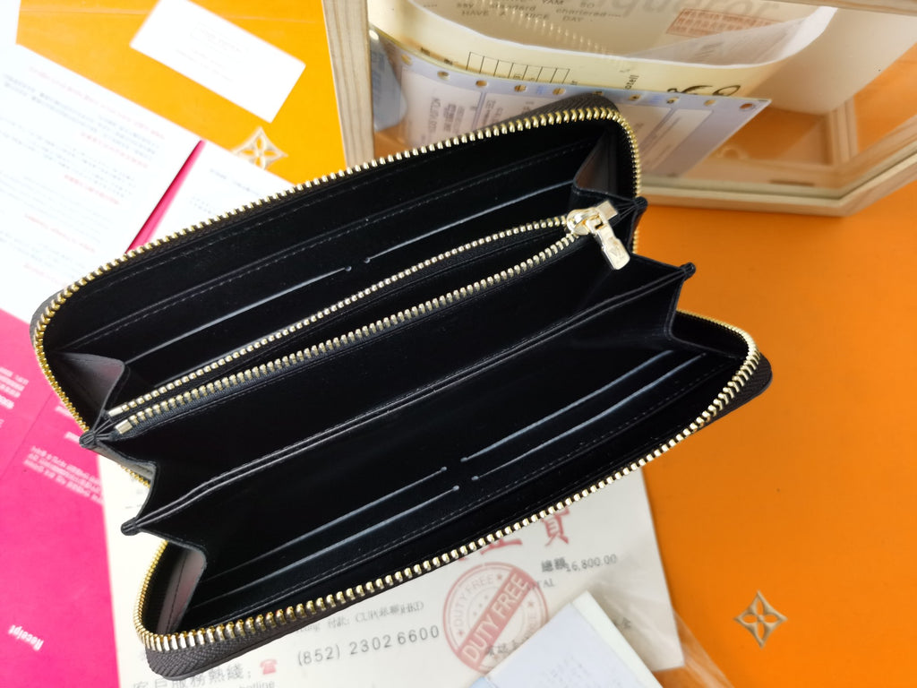 Monogram Zip Coin Wallet