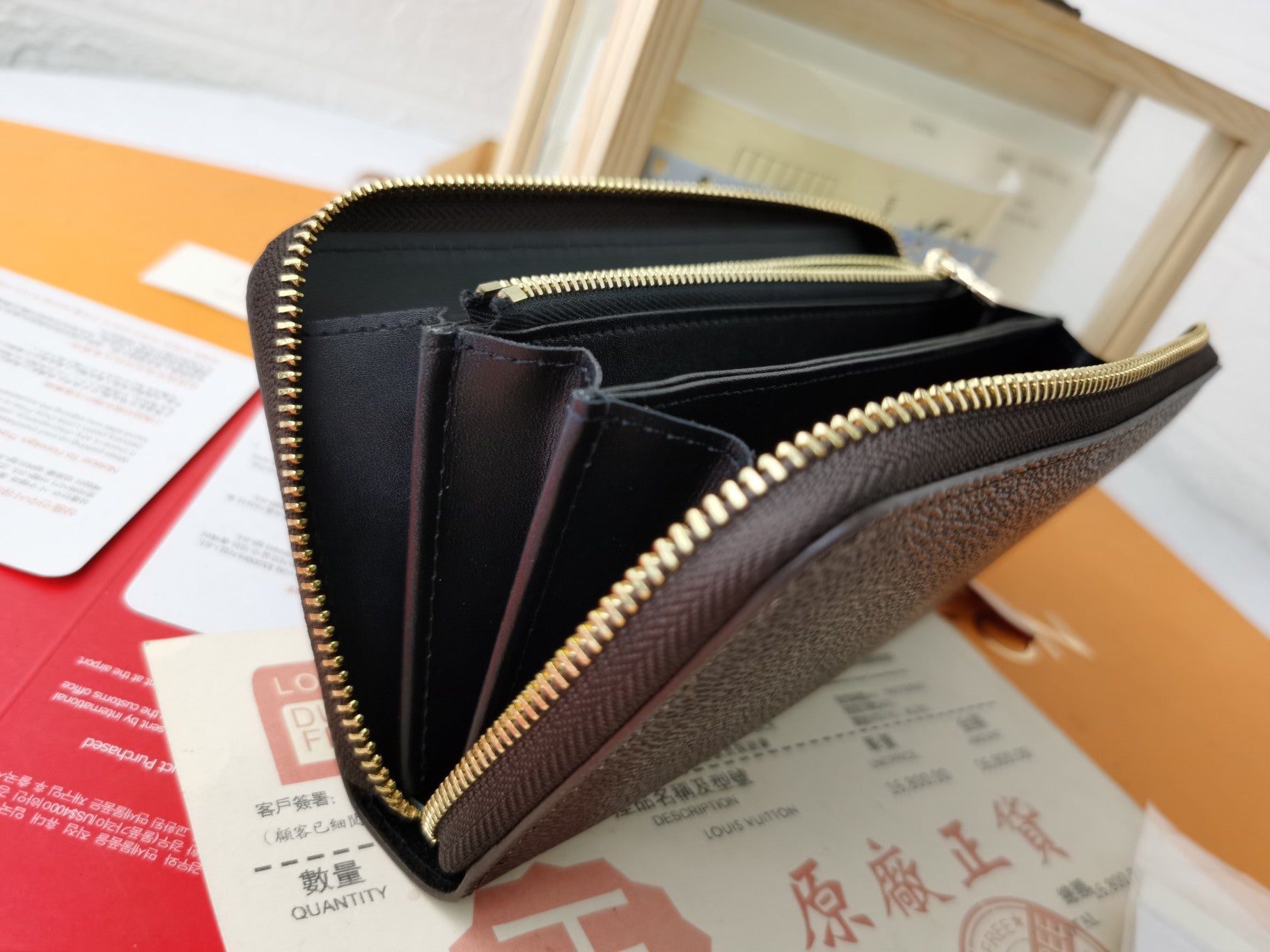 Monogram Zip Coin Wallet