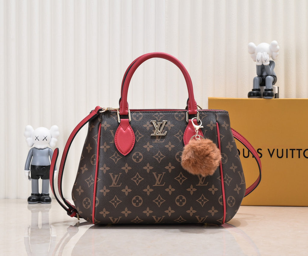 Monogram Leather Tote Bag