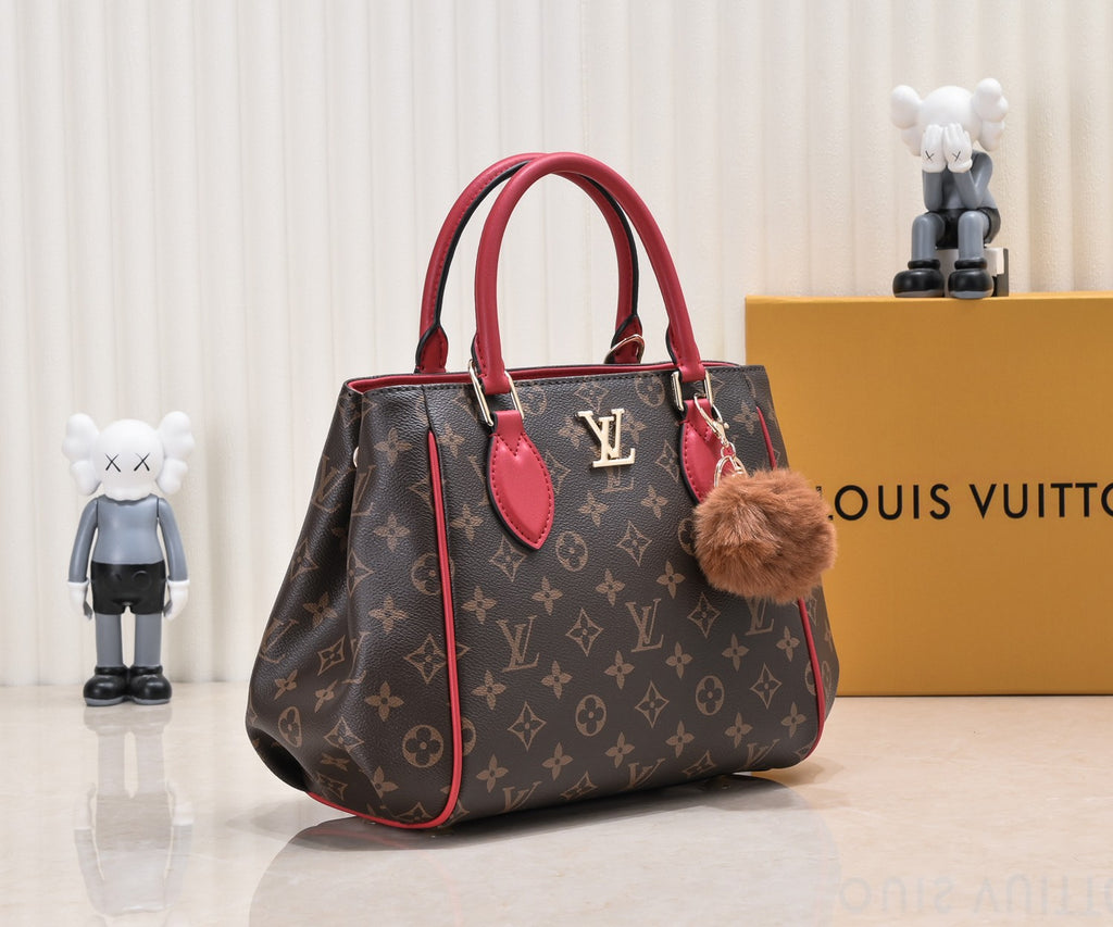 Monogram Leather Tote Bag
