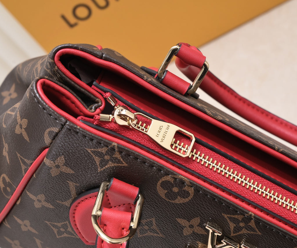 Monogram Leather Tote Bag