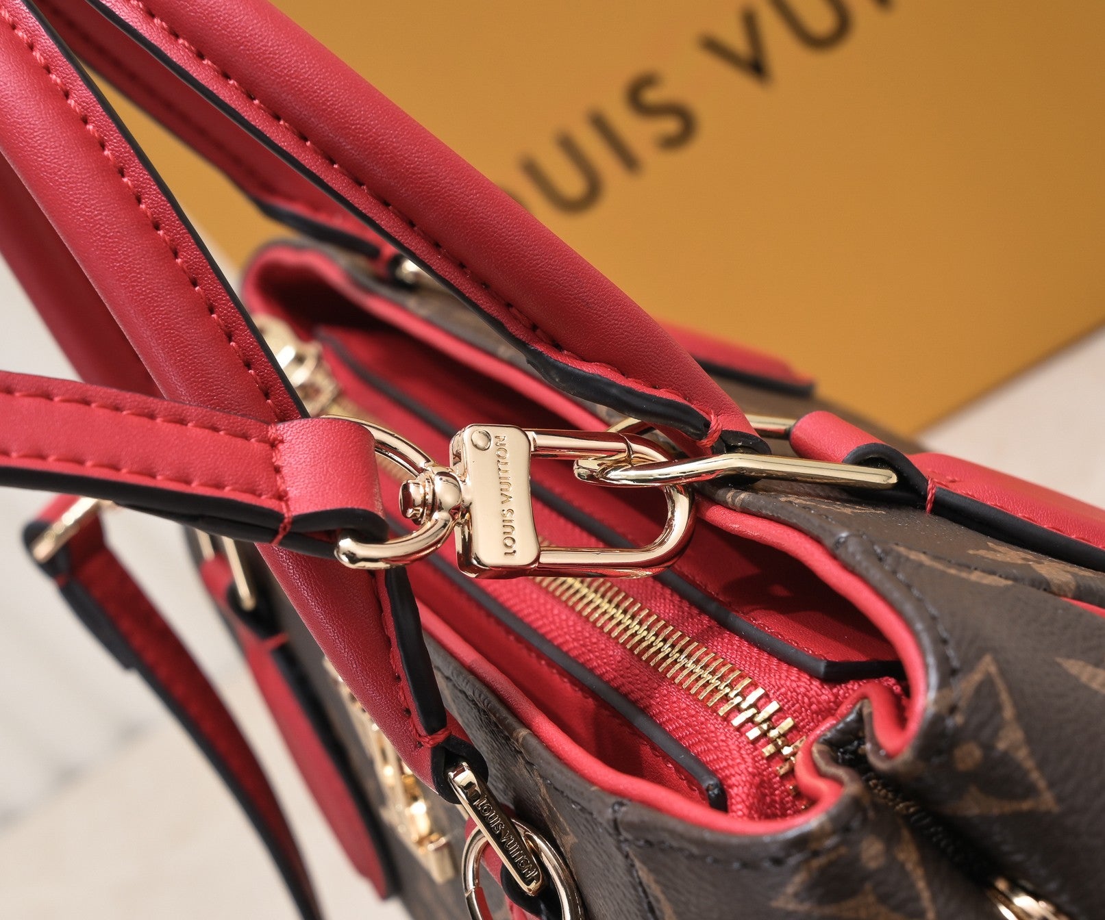 Monogram Leather Tote Bag