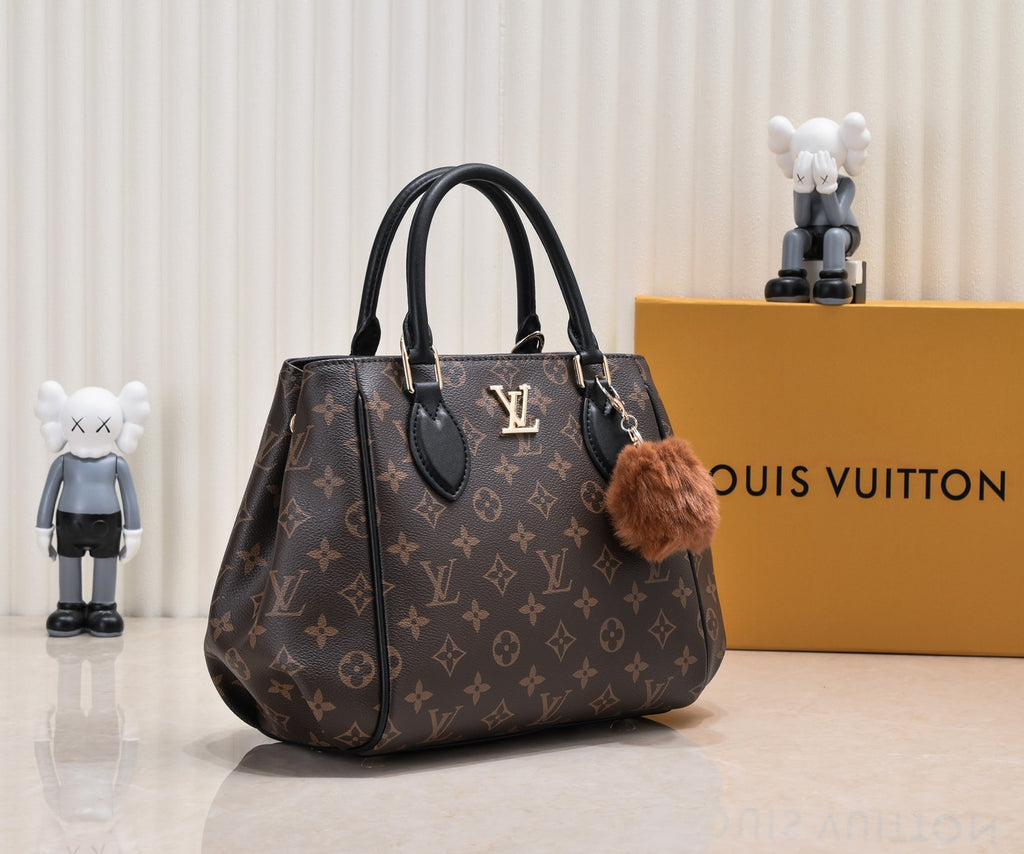 Monogram Leather Tote Bag