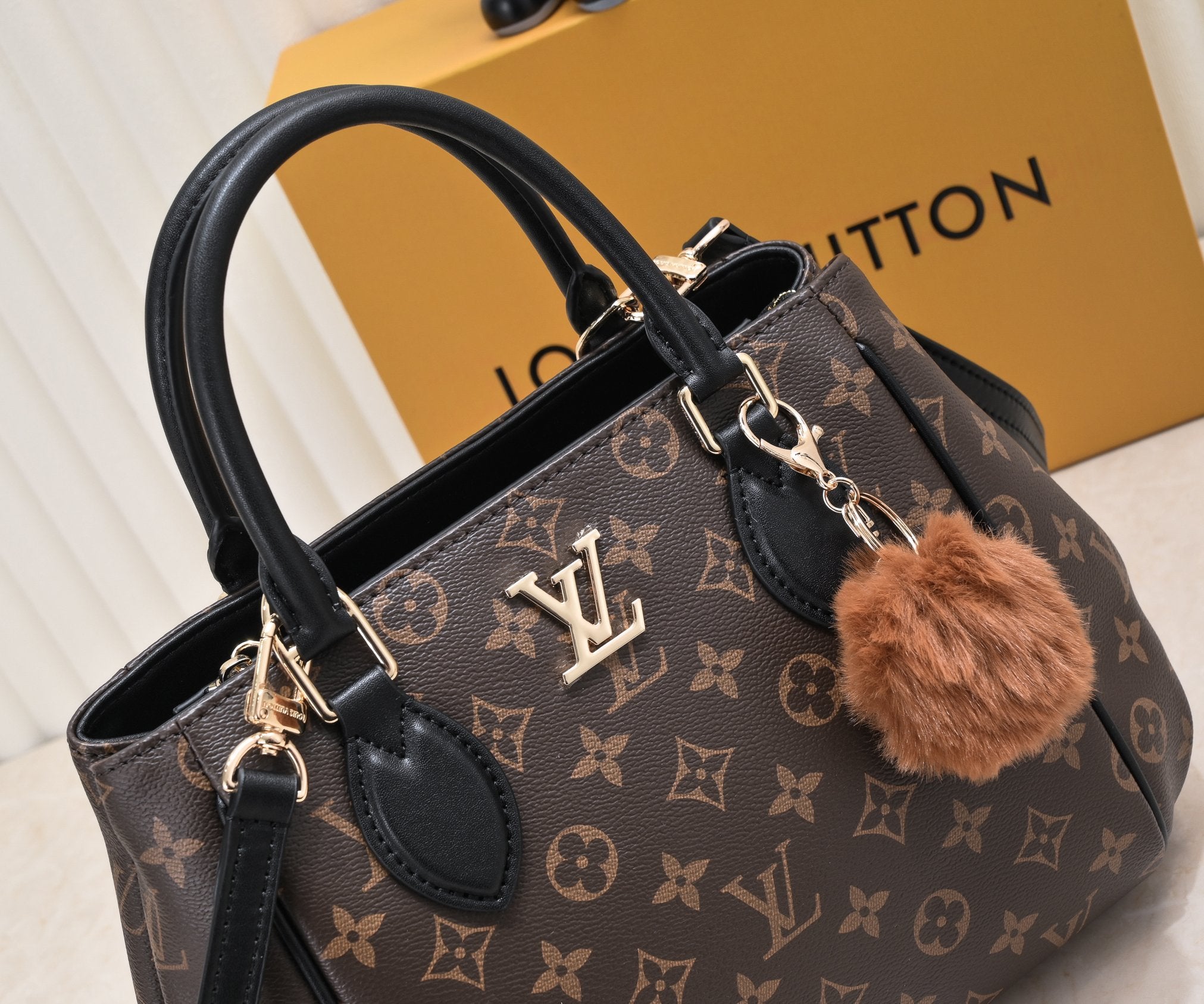 Monogram Leather Tote Bag
