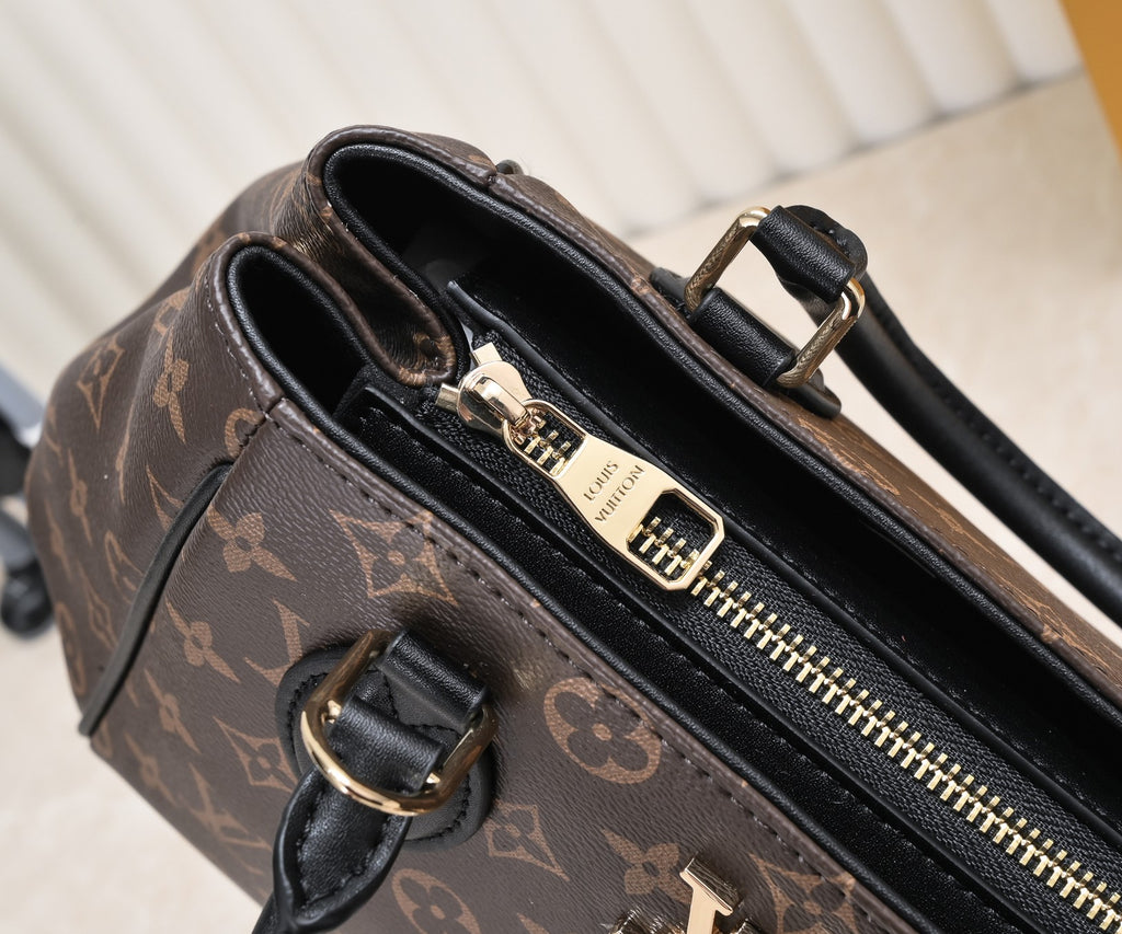 Monogram Leather Tote Bag