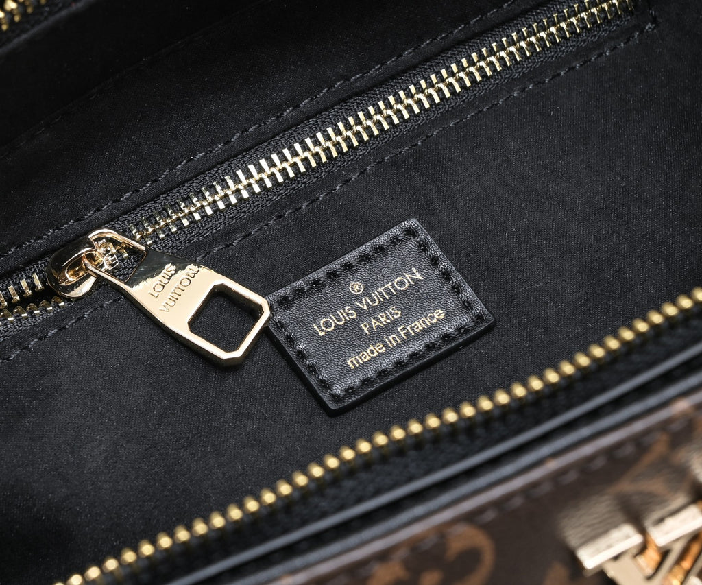 Monogram Leather Tote Bag