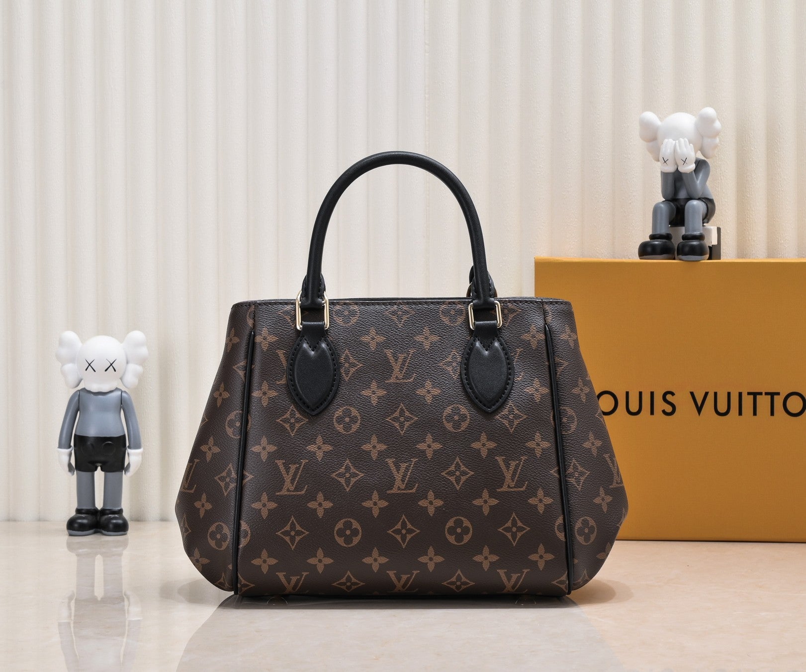Monogram Leather Tote Bag