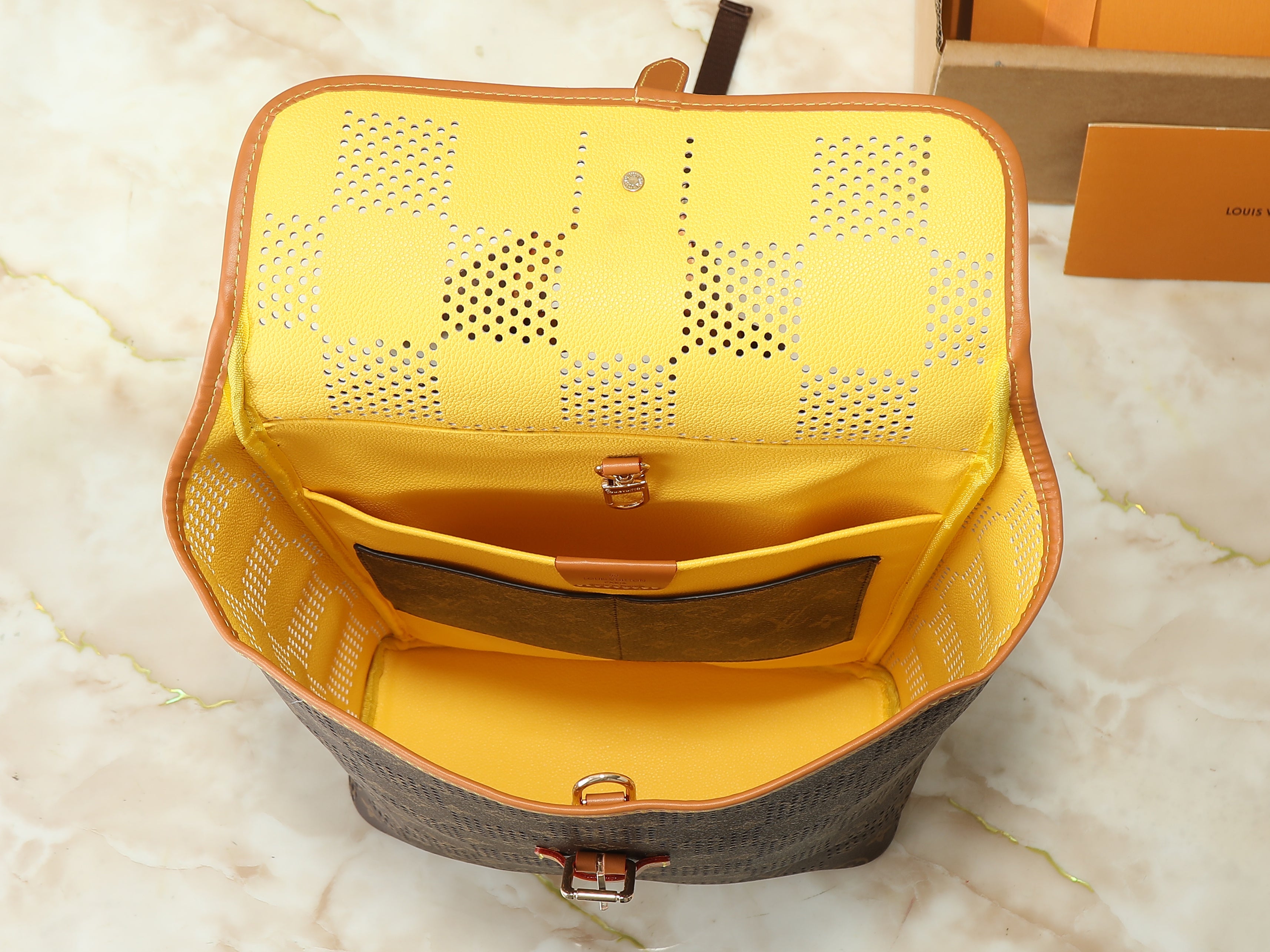 Monogram Grid Backpack