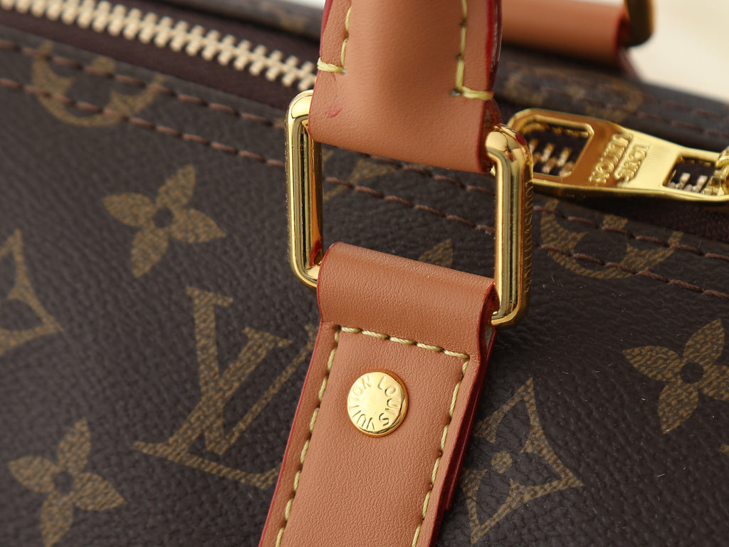 Coated Canvas Top Handle Bag