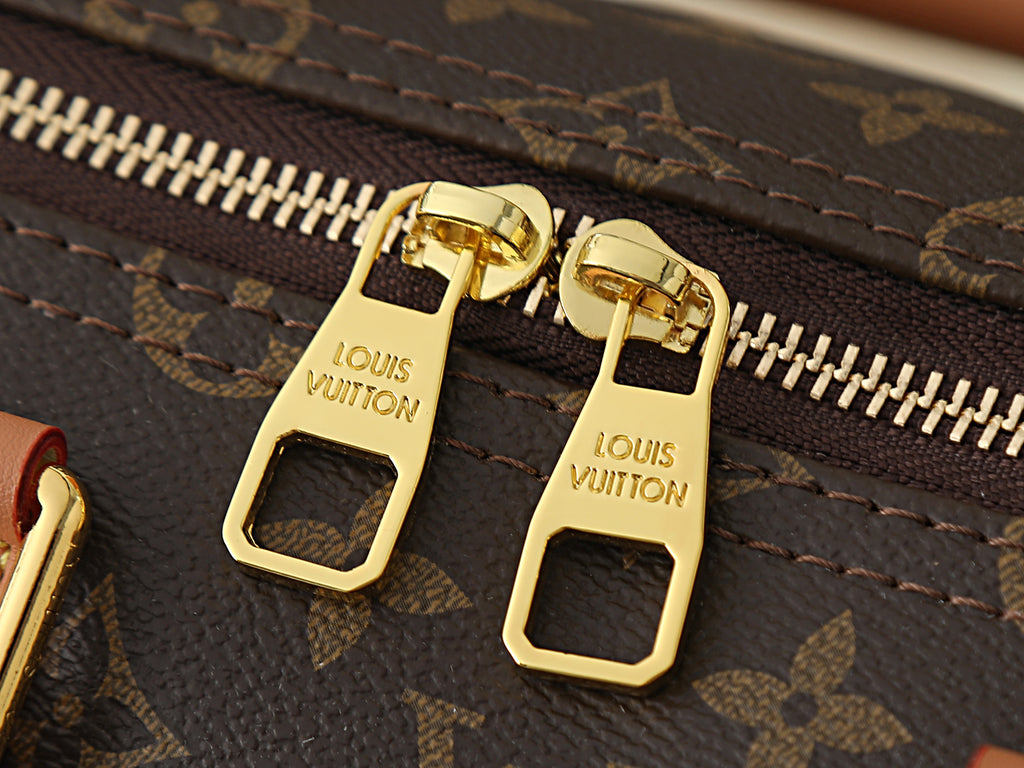 Coated Canvas Top Handle Bag