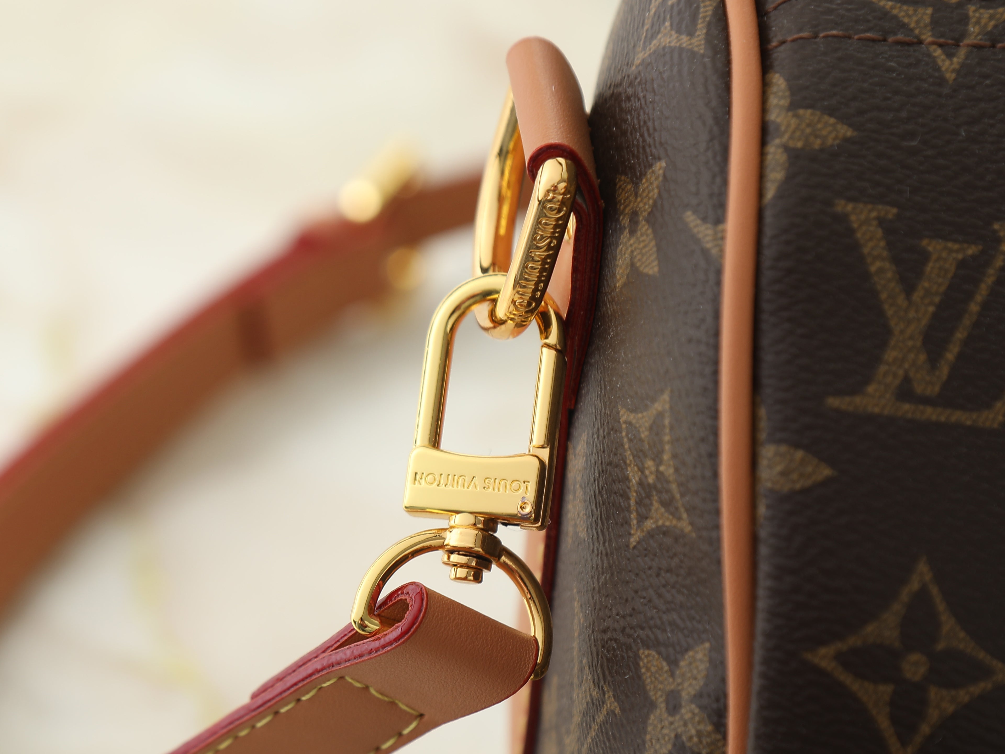 Coated Canvas Top Handle Bag