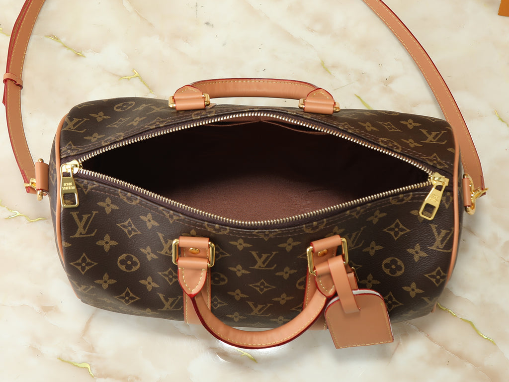 Coated Canvas Top Handle Bag
